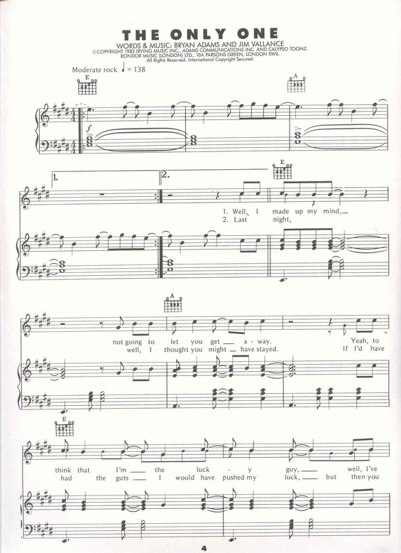 Partitura da música It´s Only Love v.4