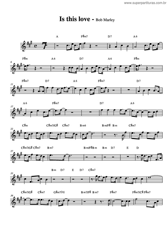 Partitura da música It This Love