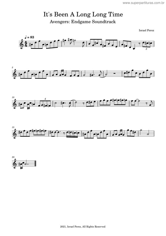 Partitura da música Its Been A Long, Long Time – Harry James It`S Been A Long, Long Time