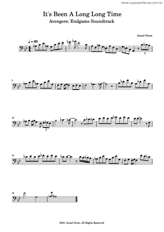 Partitura da música Its Been A Long, Long Time – Harry James
