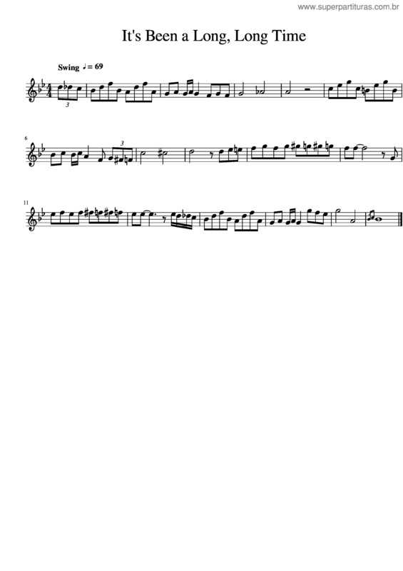 Partitura da música Its Been A Long Long Time – Julie Styne