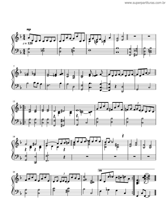 Partitura da música Its Been A Long Long Time v.4