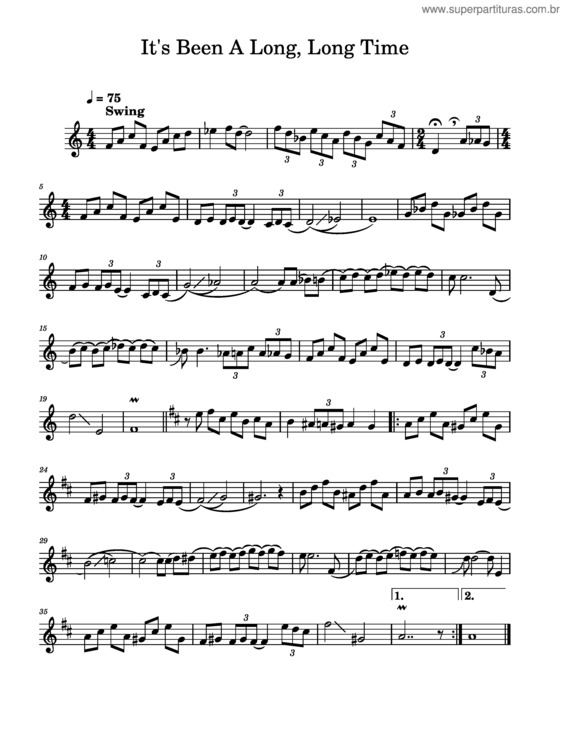 Partitura da música Its Been A Long Time – James Morrison
