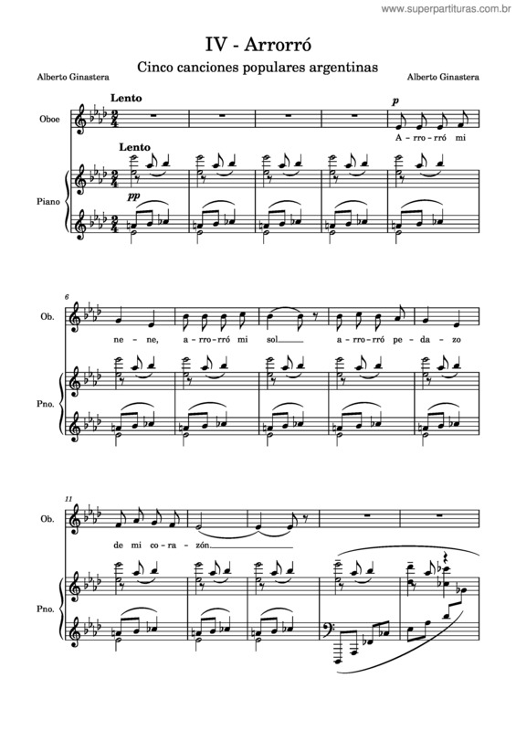Partitura da música Iv v.2