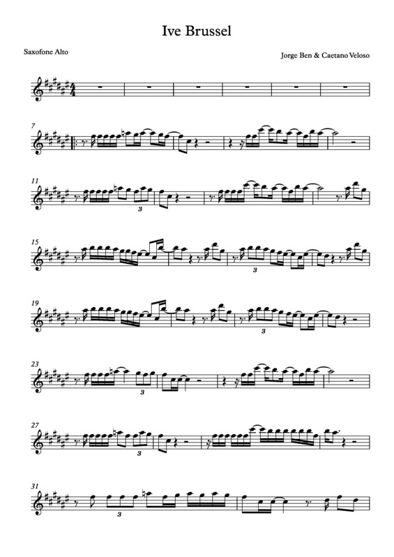 Partitura da música Ive Brussel v.4