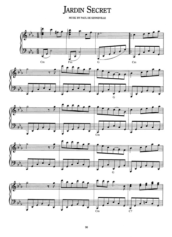 Partitura da música Jardin Secret v.3