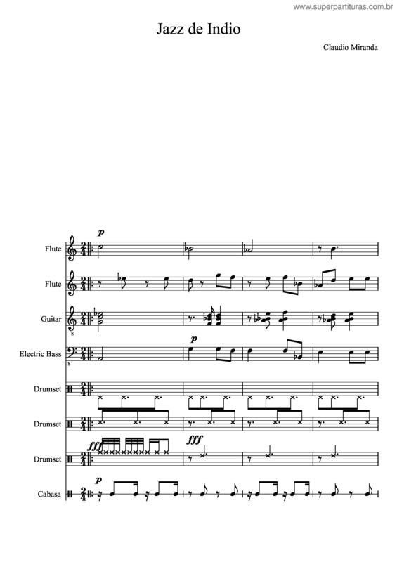 Partitura da música Jazz De Indio