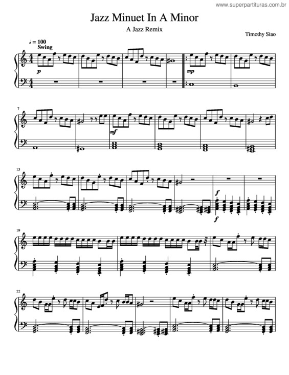 Partitura da música Jazz_Minuet_In_A_Minor