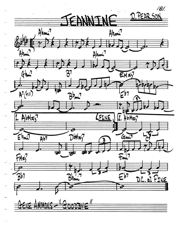 Partitura da música Jeannine v.7