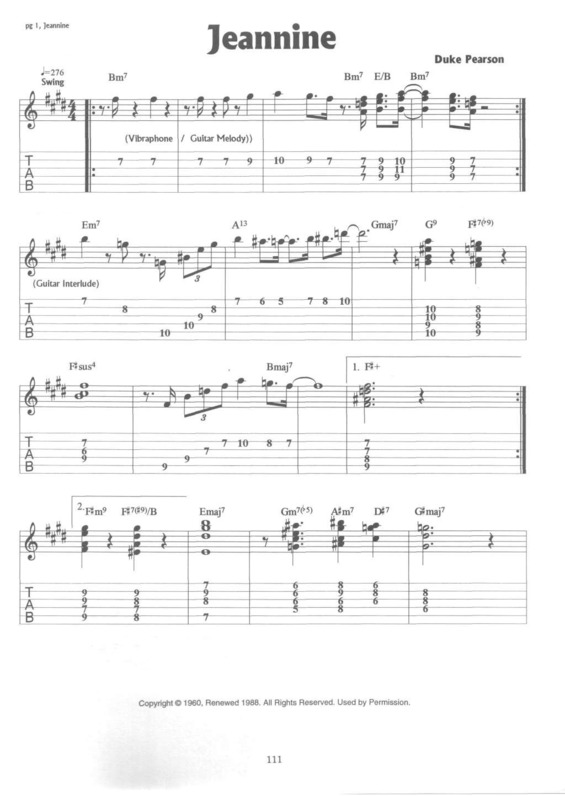 Partitura da música Jeannine v.9