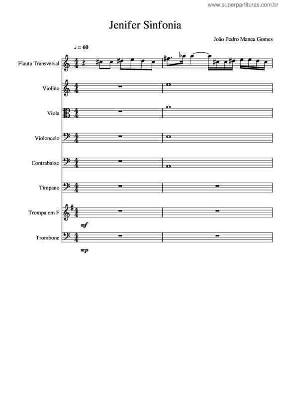 Partitura da música Jenifer Sinfonia