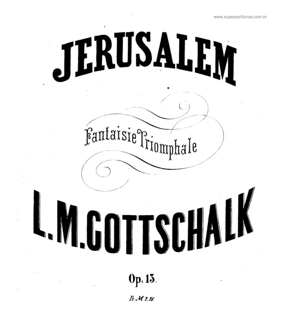 Partitura da música Jerusalem v.3