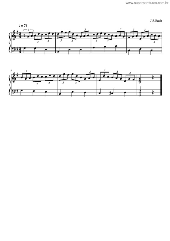 Partitura da música Jesu, Joy Of Man`S Desire