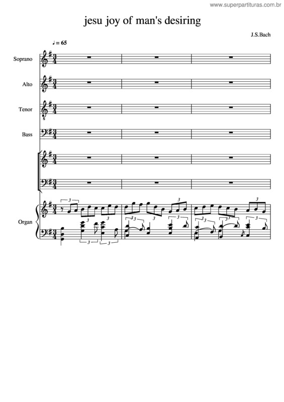Partitura da música Jesu Joy Of Man`S Desiring With Chinese Lyrics