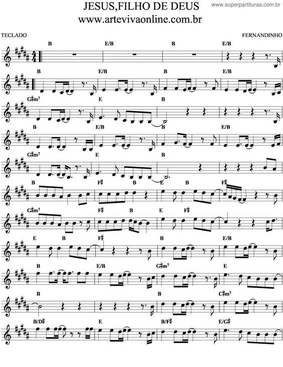 PARTITURA - Conhecimento de Deus (Coro, Piano e Cifra)