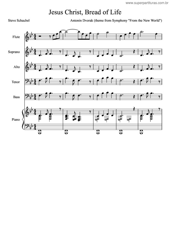 Partitura da música Jesus Christ, Bread Of Life