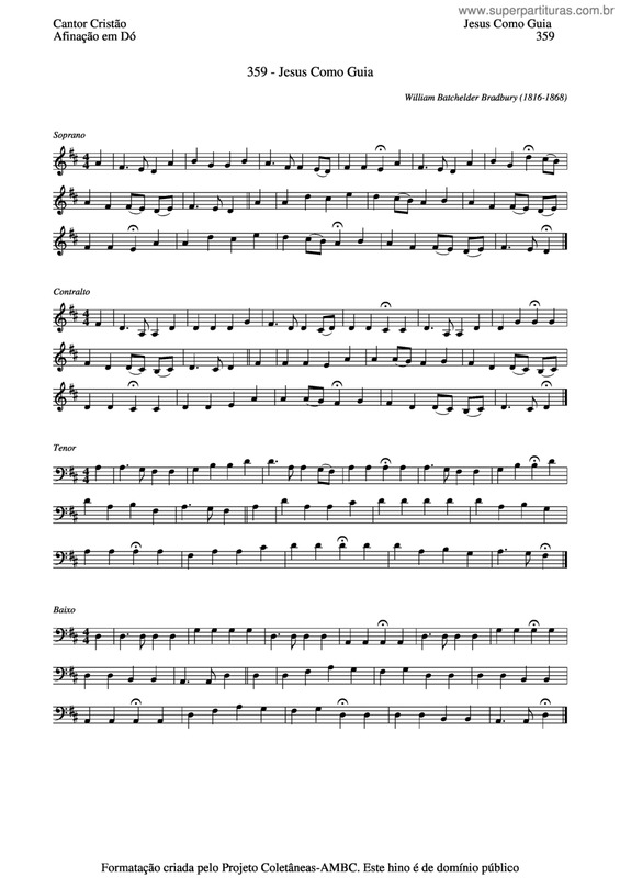 Partitura da música Jesus Como Guia v.4