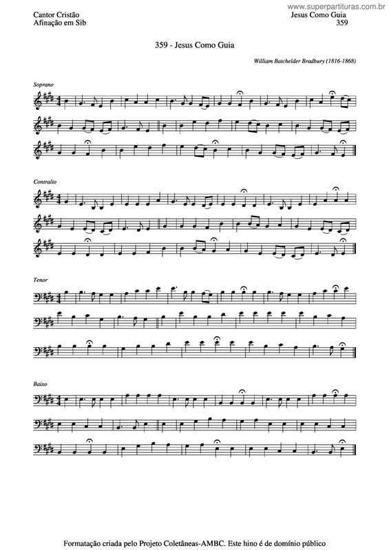 Partitura da música Jesus Como Guia v.6