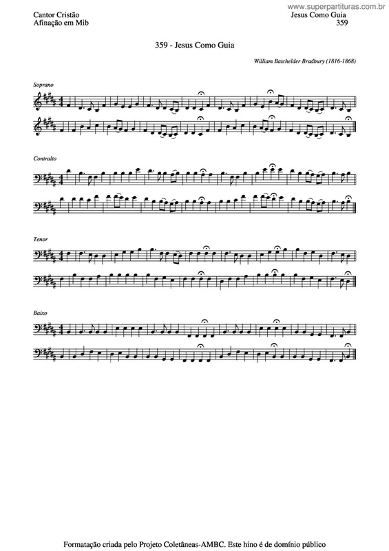 Partitura da música Jesus Como Guia v.8