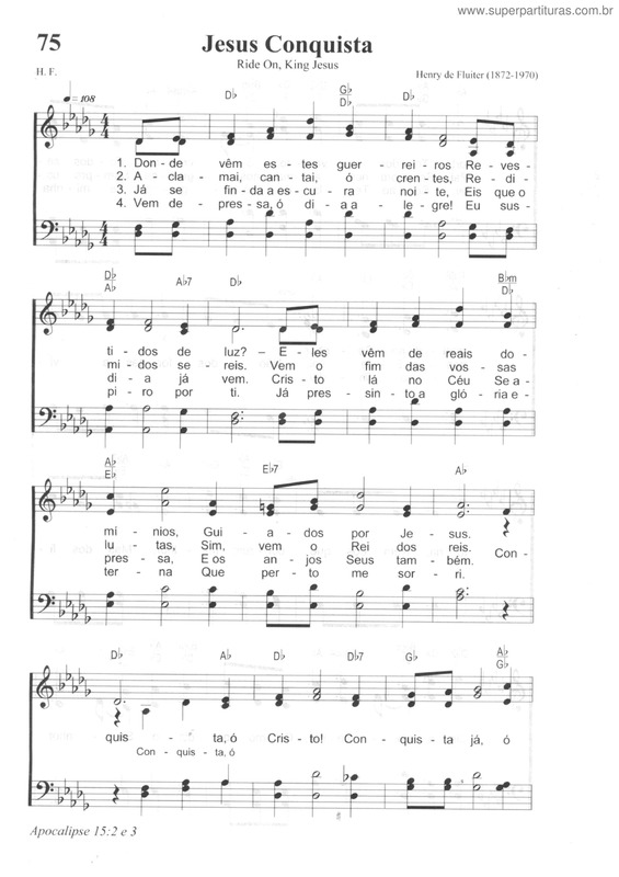 Partitura da música Jesus Conquista