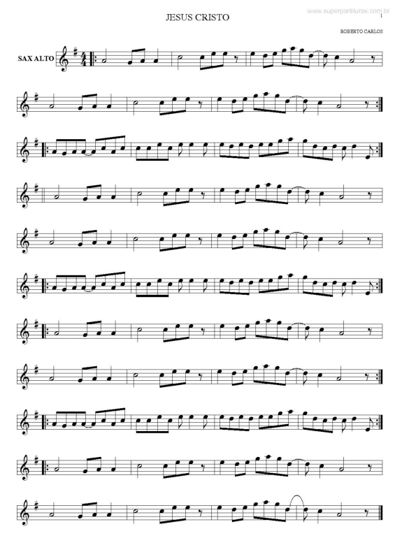 Partitura da música Jesus Cristo v.3