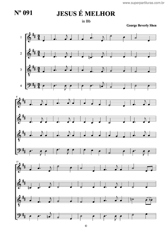 Partitura da música Jesus É Melhor v.3