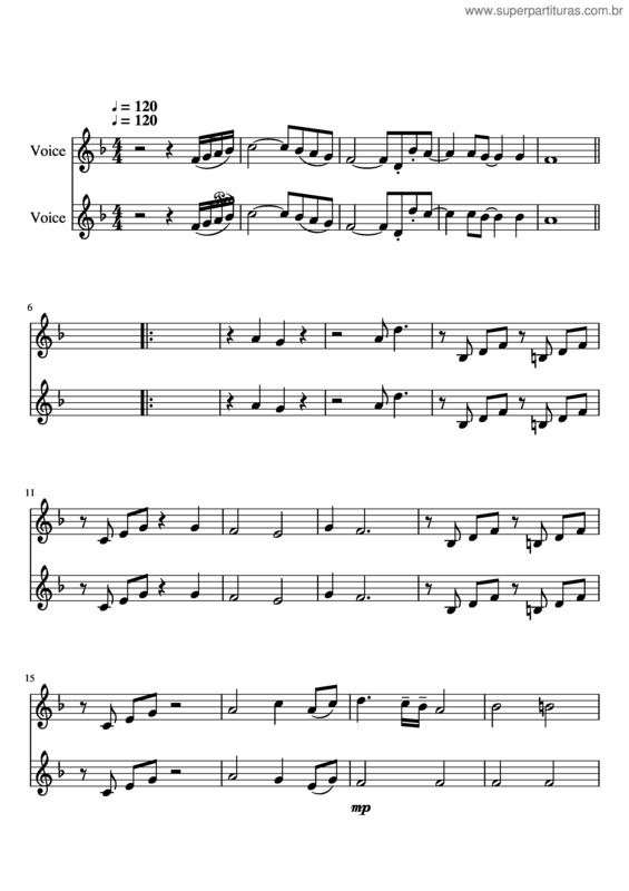 Partitura da música Jesus Glorificado