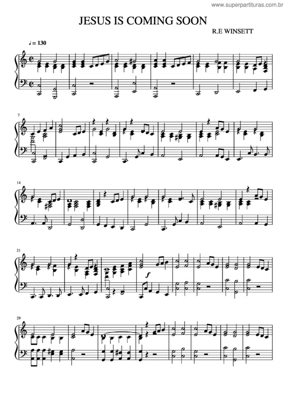Partitura da música Jesus Is Coming Soon v.3