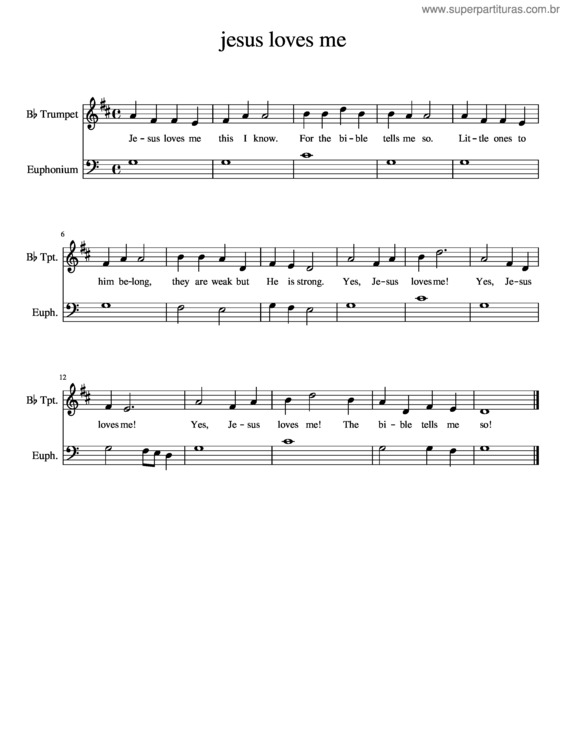 Partitura da música Jesus Loves Me v.9