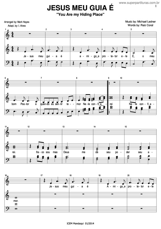 Partitura da música Jesus Meu Guia É v.4