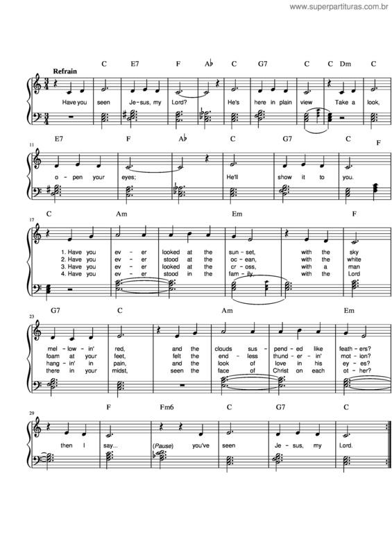 Partitura da música Jesus My Lord My God My All Sweet Sacrament – Misc Praise Songs v.2