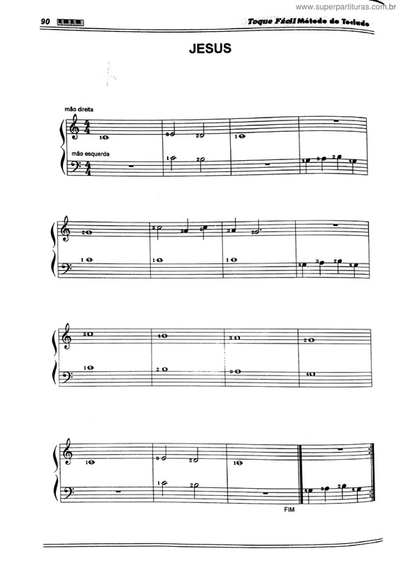 Partitura da música Jesus v.5