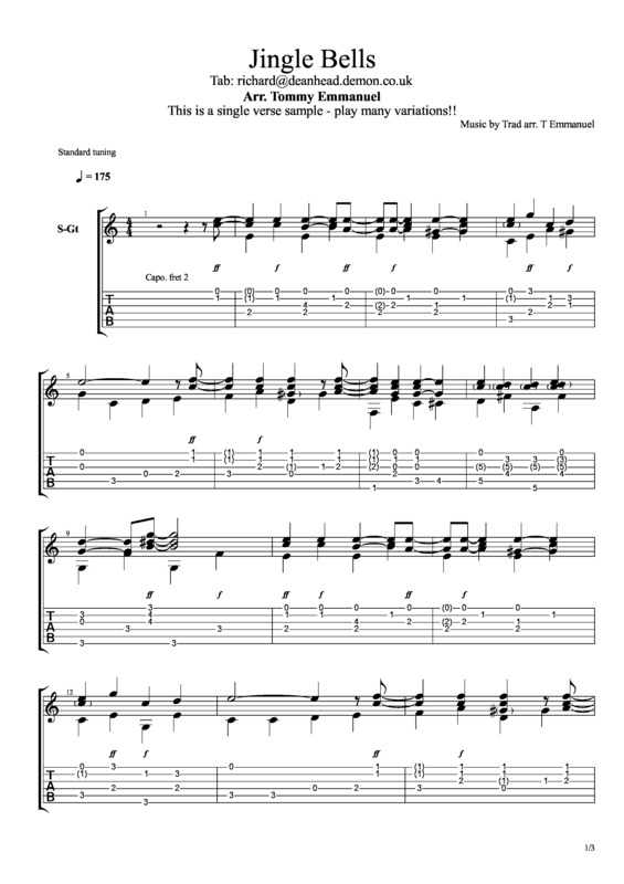 Partitura da música Jingle Bells v.9