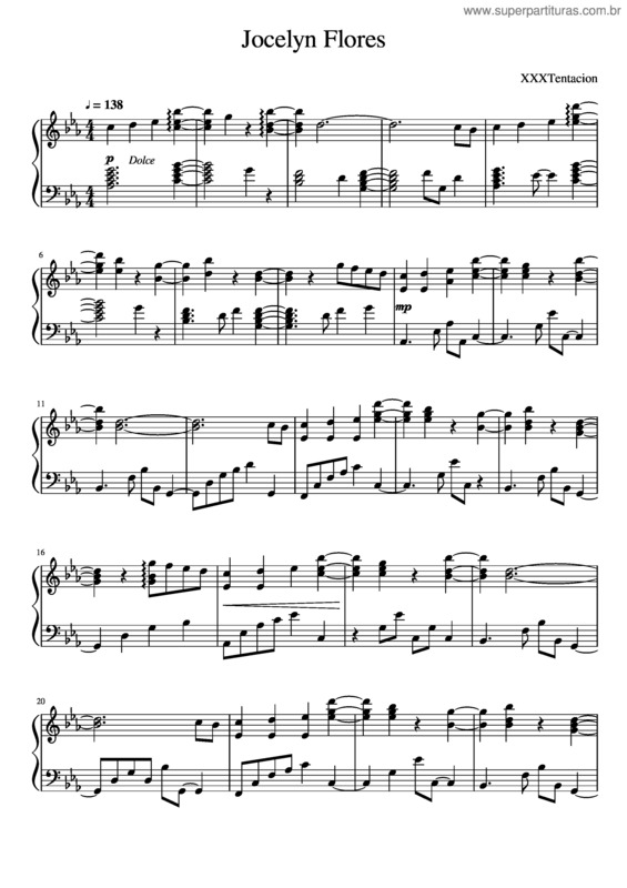 Partitura da música Jocelyn Flores v.11