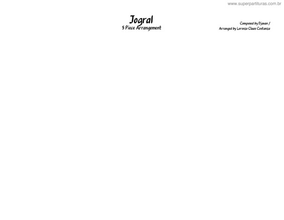 Partitura da música Jogral–Djavan 5 Horn Arrangement