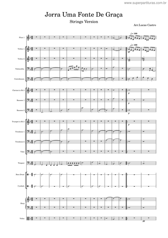 Partitura da música Jorra Uma Fonte De Graça – Lucashenrique20