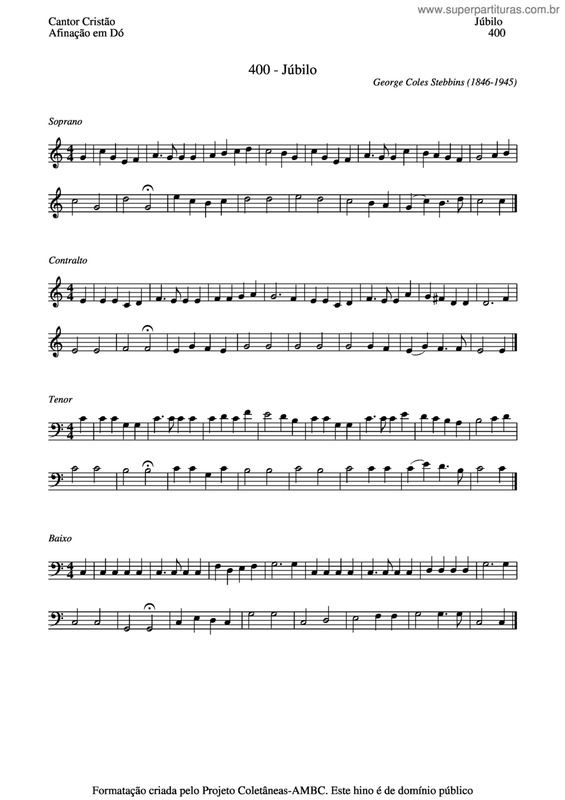 Partitura da música Júbilo v.4