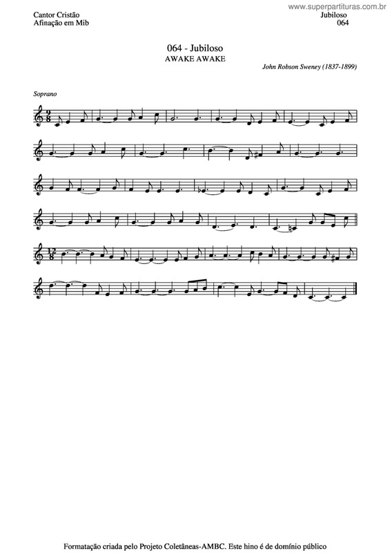 Partitura da música Jubiloso v.4