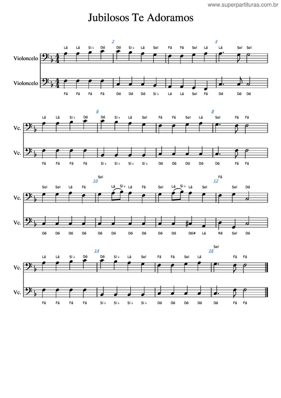 Partitura da música Jubilosos Te Adoramos – Ludwig Van Beethoven Jubilosos Te Adoramos