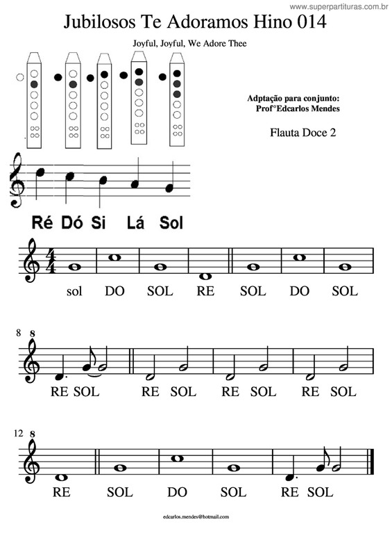 Partitura da música Jubilosos Te Adoramos v.2