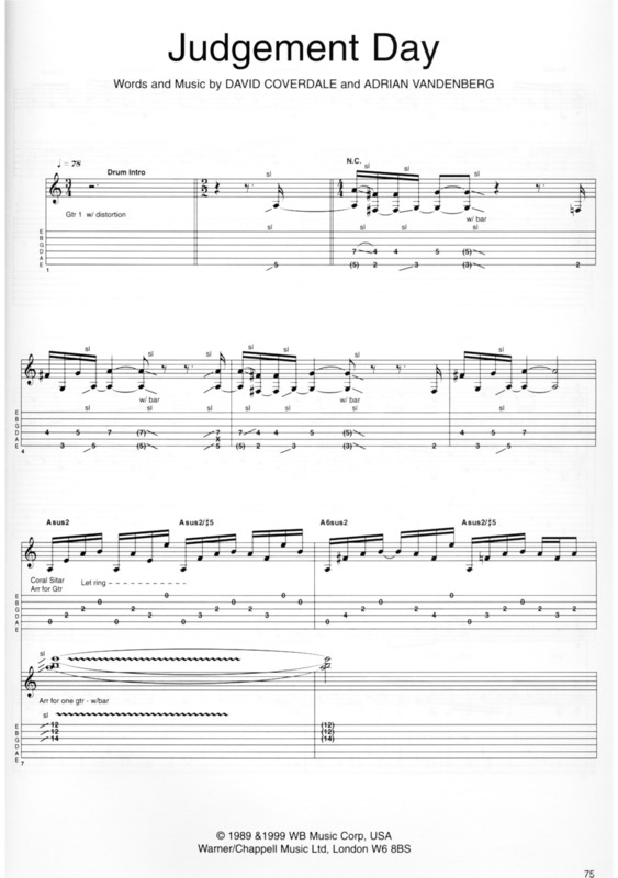 Partitura da música Judgement Day