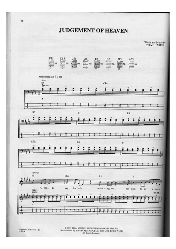 Partitura da música Judgement Of Heaven