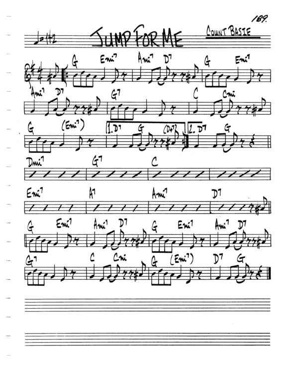 Partitura da música Jump For Me v.6