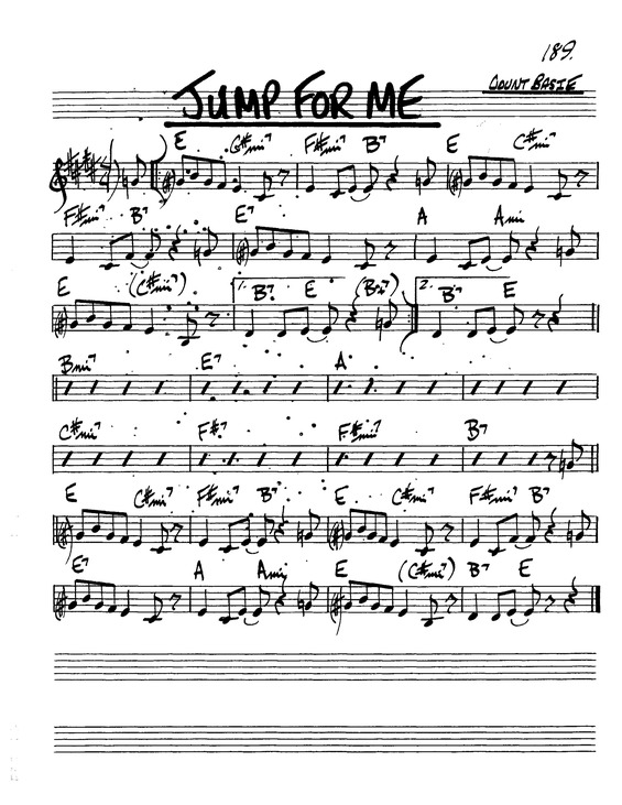 Partitura da música Jump For Me
