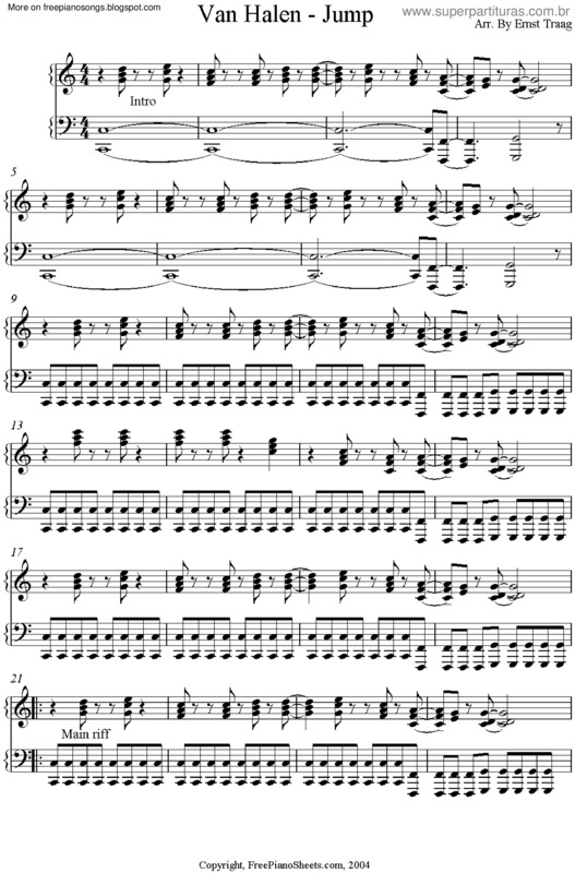 Partitura da música Jump v.5