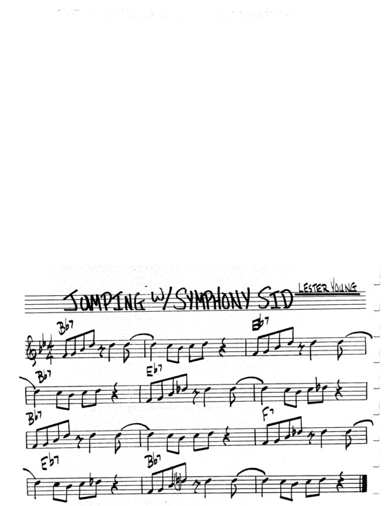 Partitura da música Jumping With Symphony Sid v.3