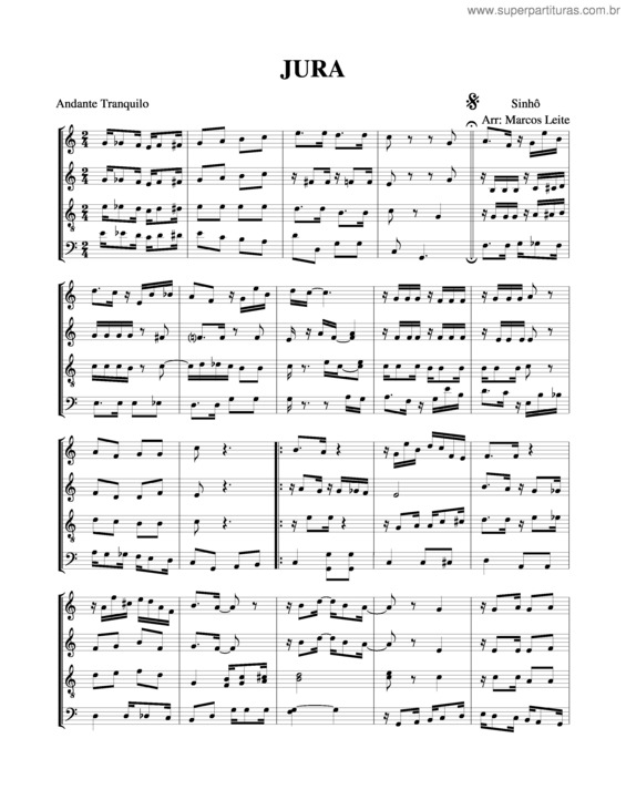 Partitura da música Jura v.5