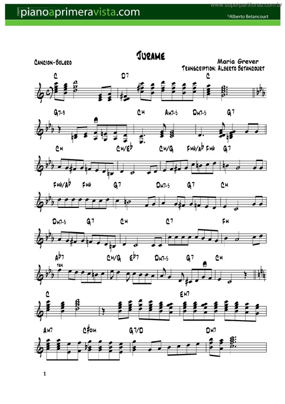 Partitura da música Jurame