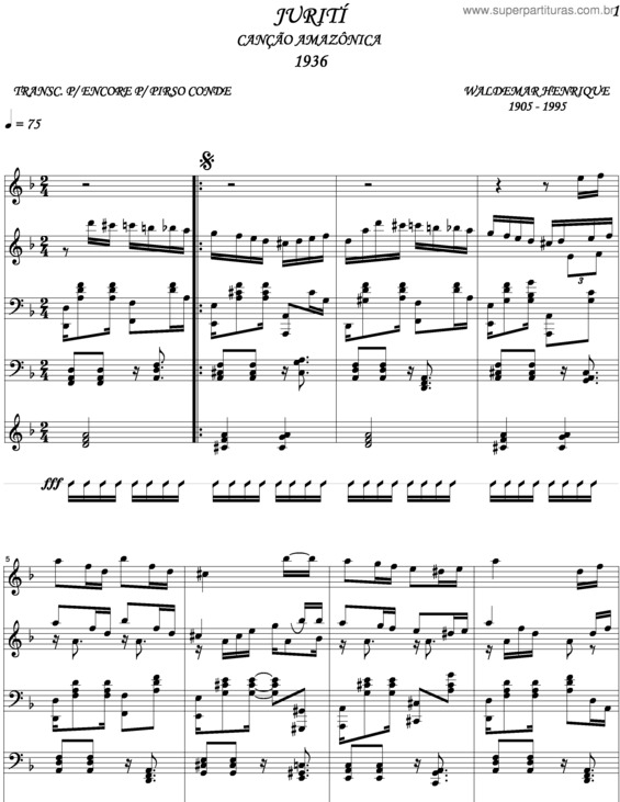 Partitura da música Juriti v.4