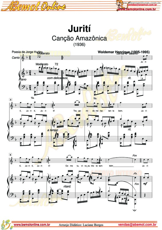 Partitura da música Jurití v.5